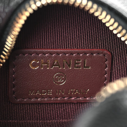 Chanel Caviar Quilted Round Clutch With Chain Black 6 of 10