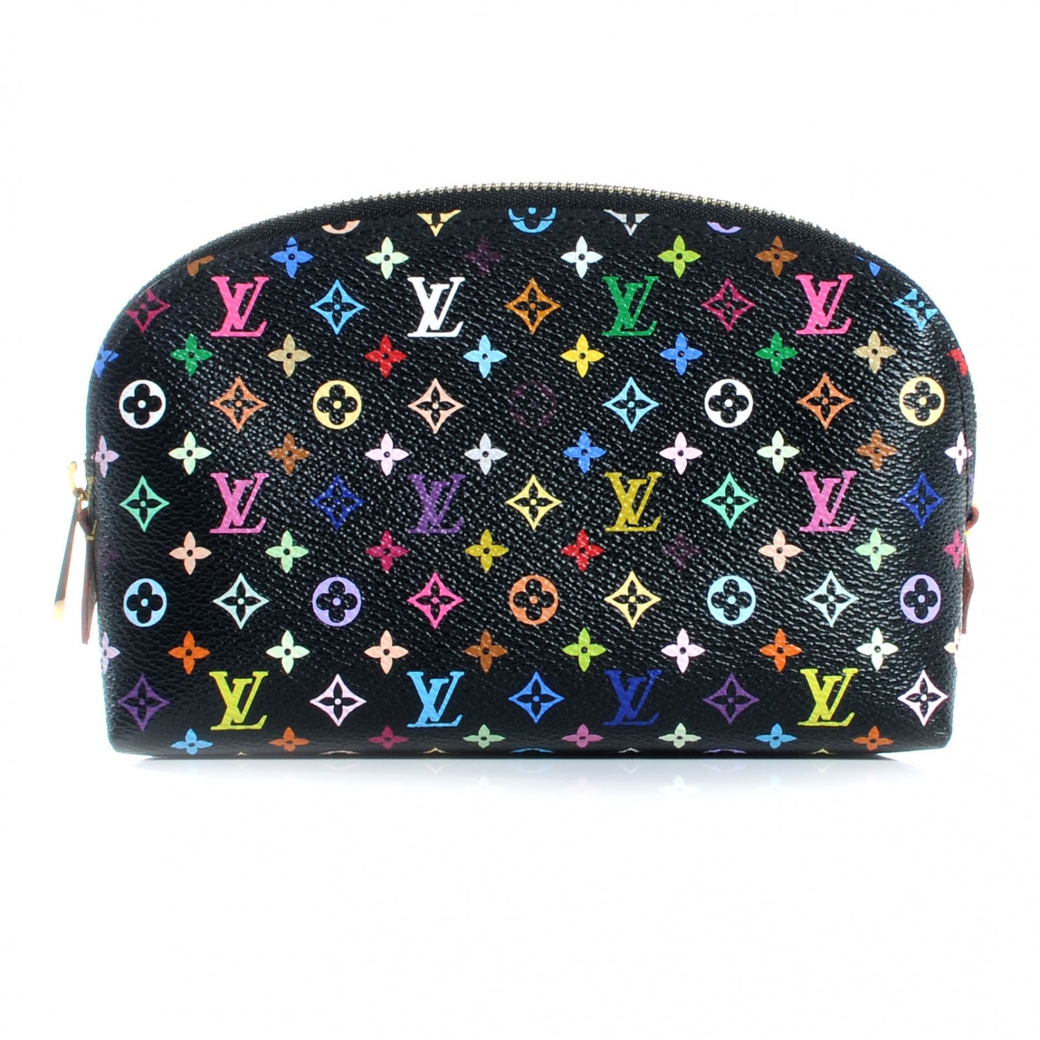 Louis Vuitton Monogram Multicolor Cosmetic Pouch Black Grenade 1 of 8
