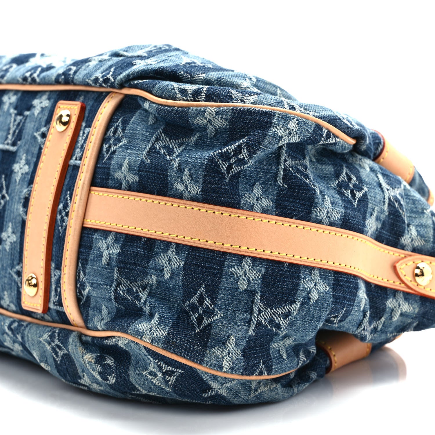 Louis Vuitton Denim Raye Porte Epaule MM 7 of 10