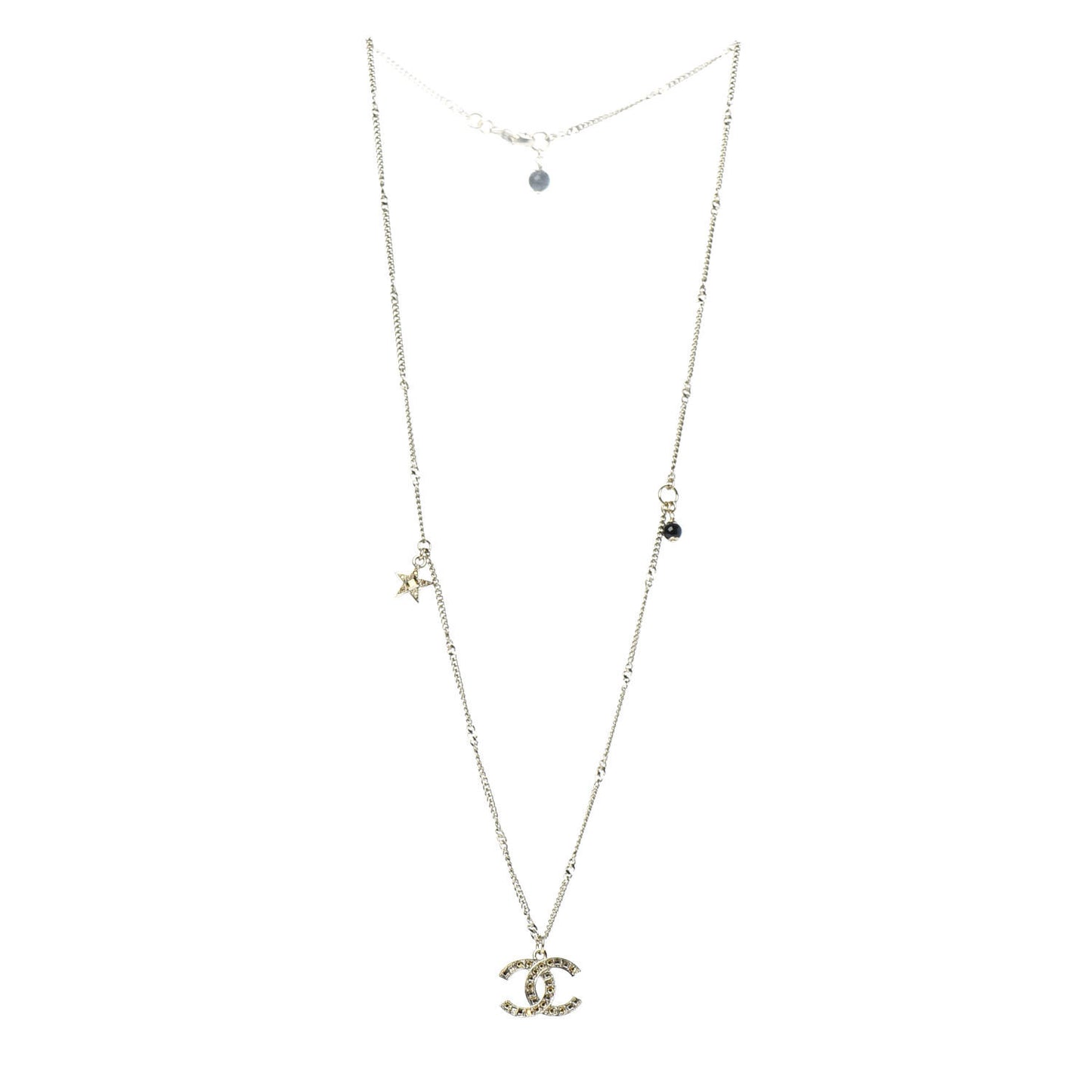 Baguette Crystal CC Starfall Necklace Gold