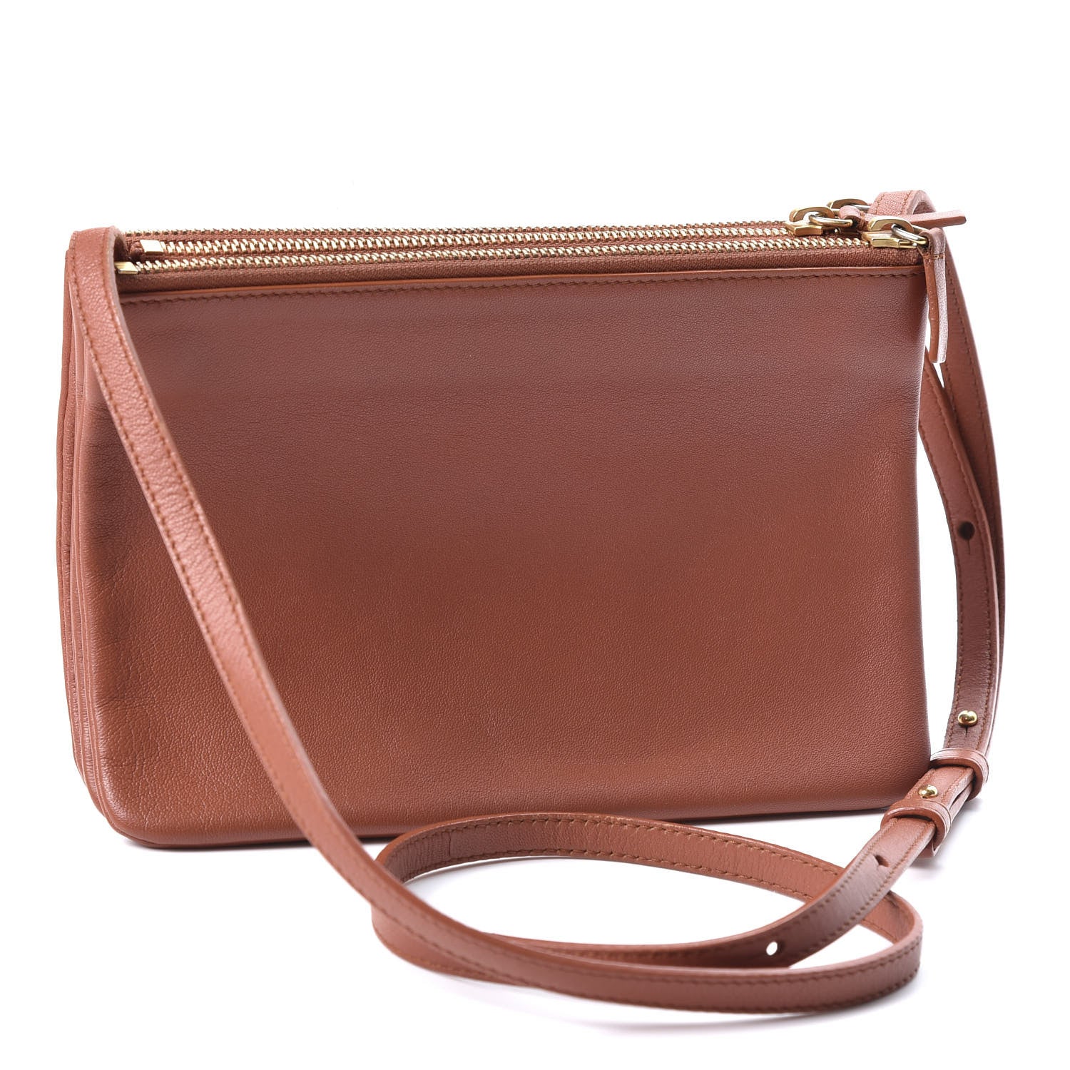 Celine Smooth Lambskin Small Trio Crossbody Bag Sienna 2 of 9