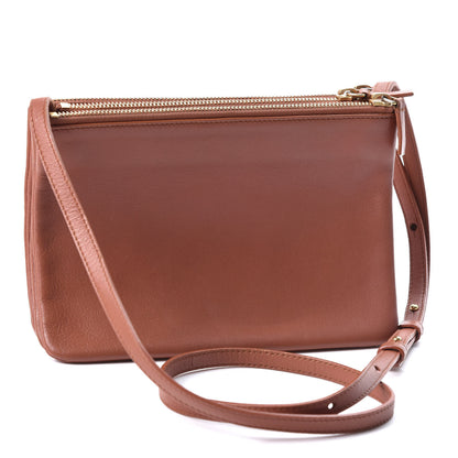 Celine Smooth Lambskin Small Trio Crossbody Bag Sienna 2 of 9