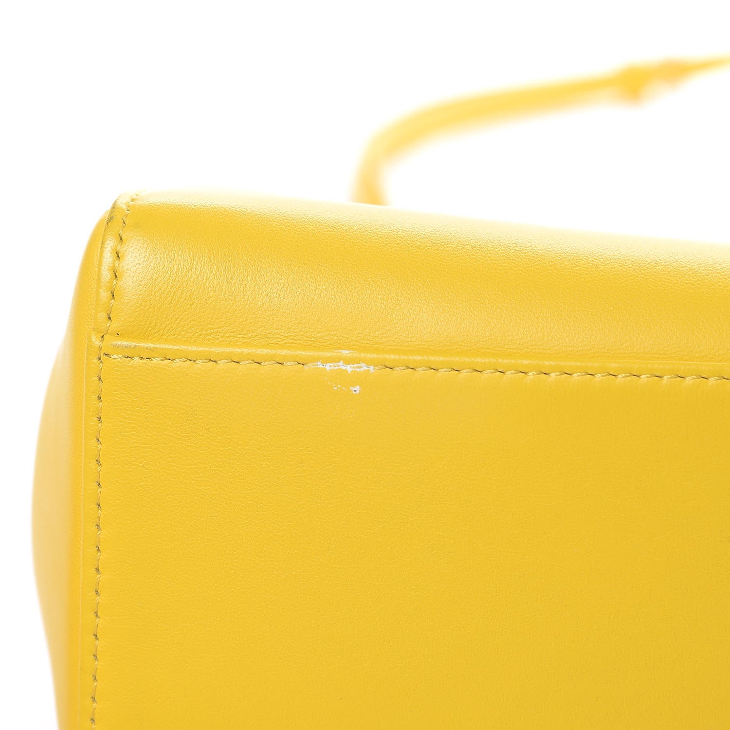 Fendi Nappa Mini Peekaboo Iconic Satchel Lime 10 of 11