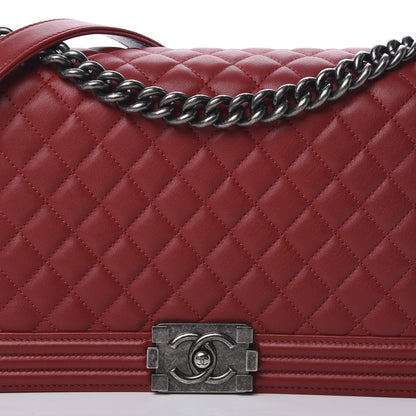 Chanel Calfskin Quilted New Medium Boy Flap Red 7 of 15