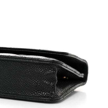 Chanel Caviar Quilted Wallet on Chain WOC Black 11 of 12