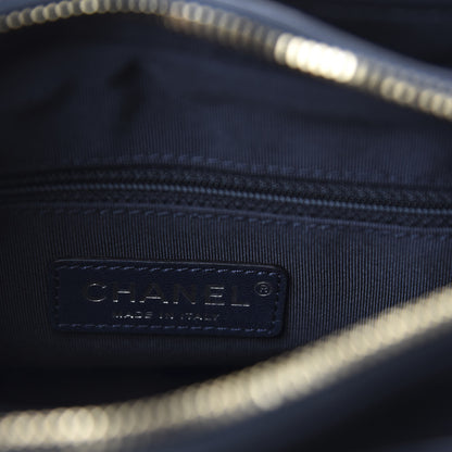 Chanel Shearling Small Gabrielle Hobo Navy 8 of 10