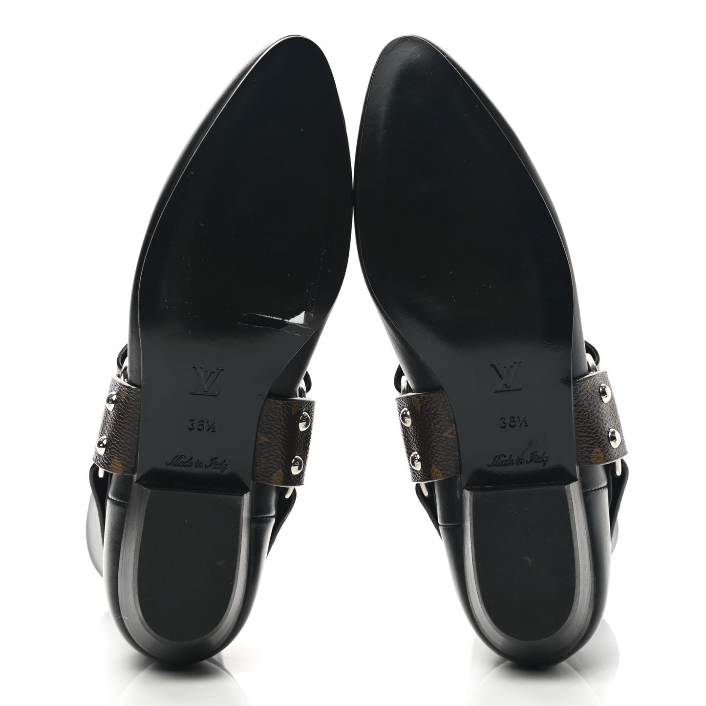 Calfskin Monogram Rhapsody Ankle Boots 36.5 Black