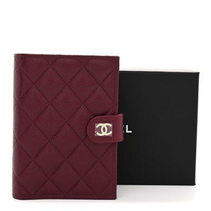 Chanel Caviar Quilted Passport Holder Dark Burgundy 8 of 8