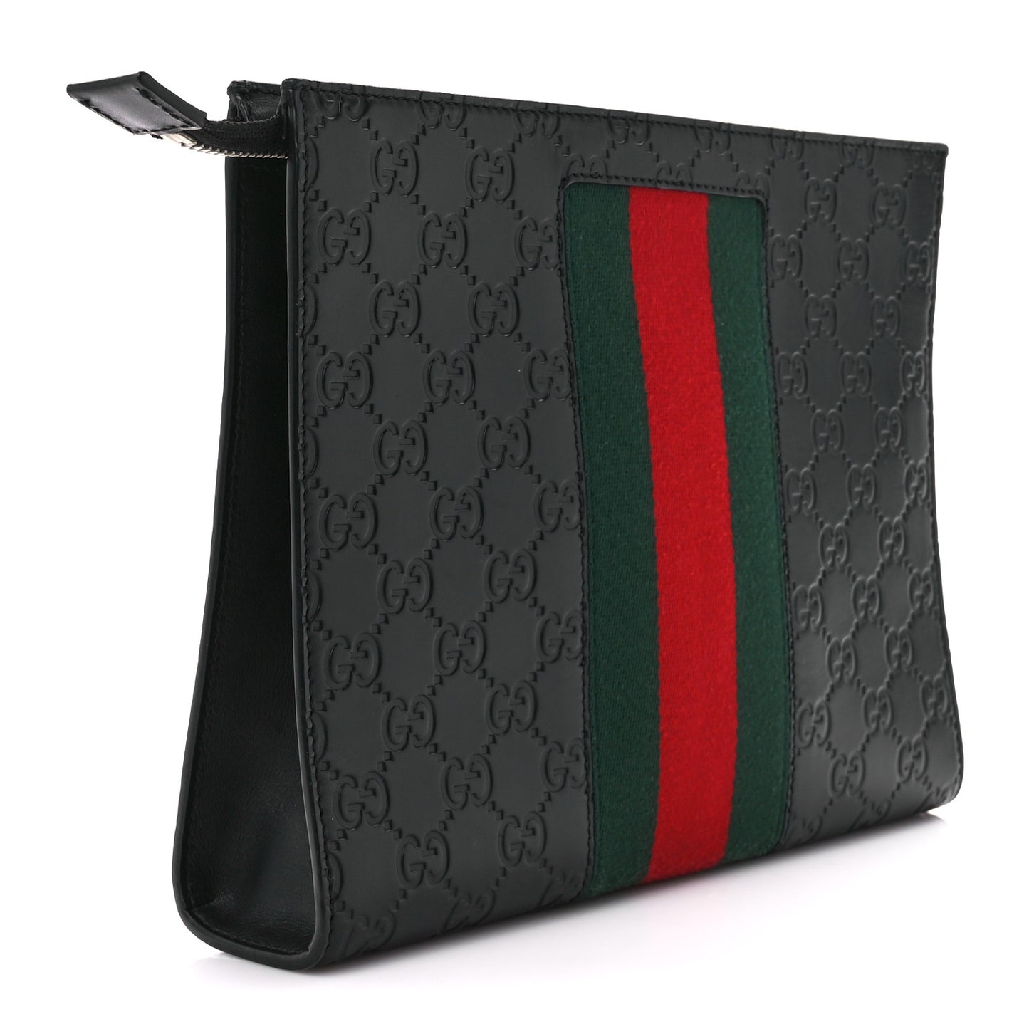 Guccissima Signature Web New Web Cosmetic Case Black