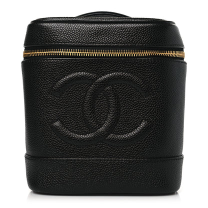 Chanel Caviar Cosmetic Vanity Bag Black 1 of 12
