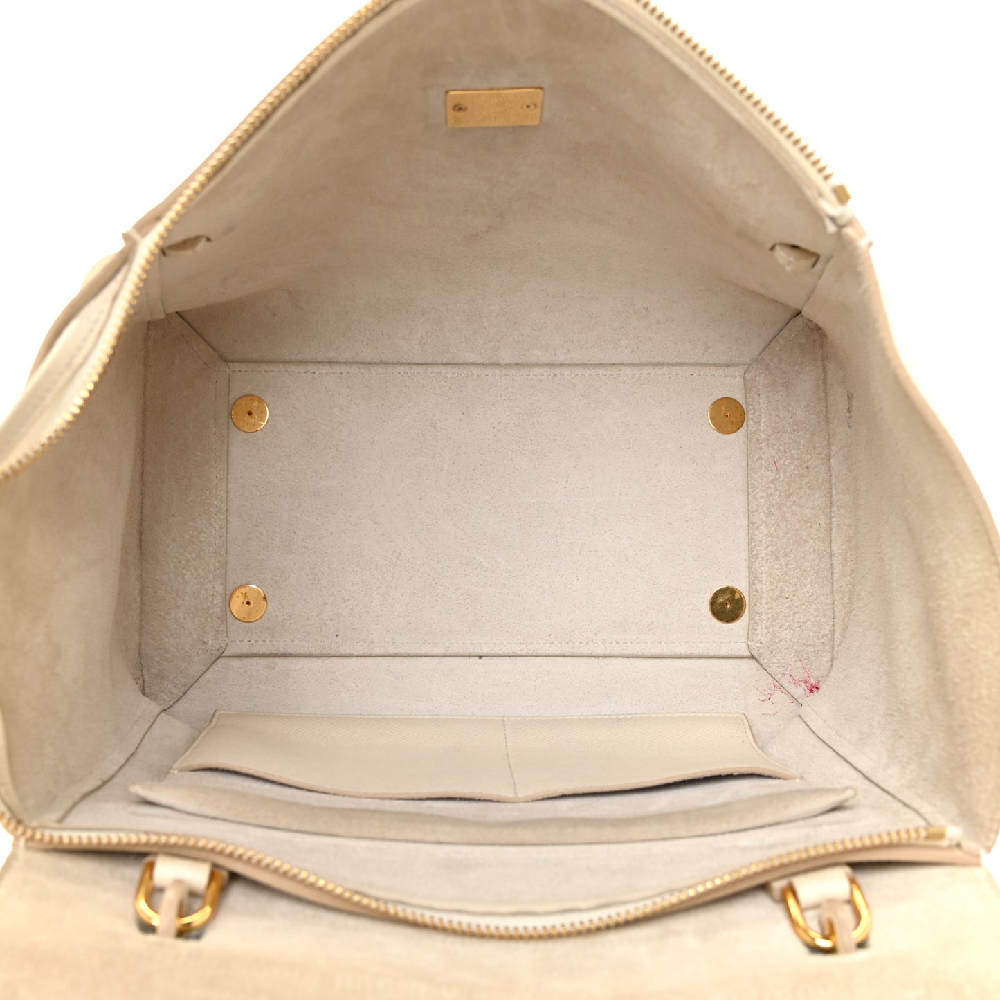 Grained Calfskin Mini Belt Bag White