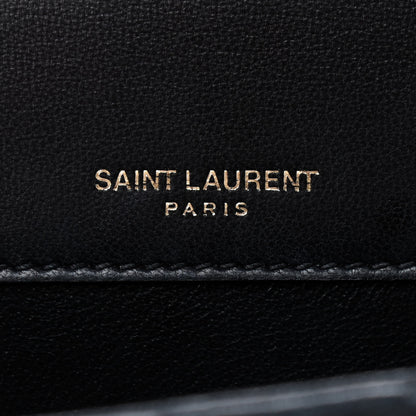 Saint Laurent Lambskin Matelasse Monogram Medium Vicky Chain Bag Black 8 of 10