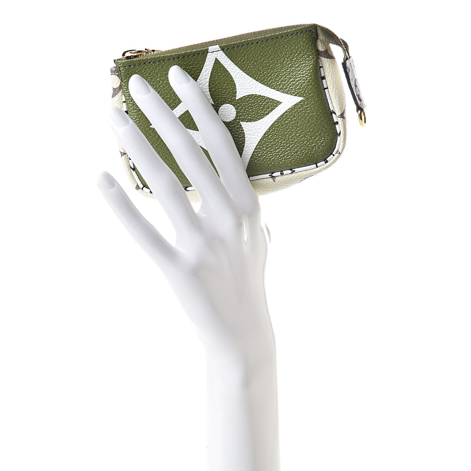 Louis Vuitton Monogram Giant Micro Pochette Accessories Kaki White 2 of 8
