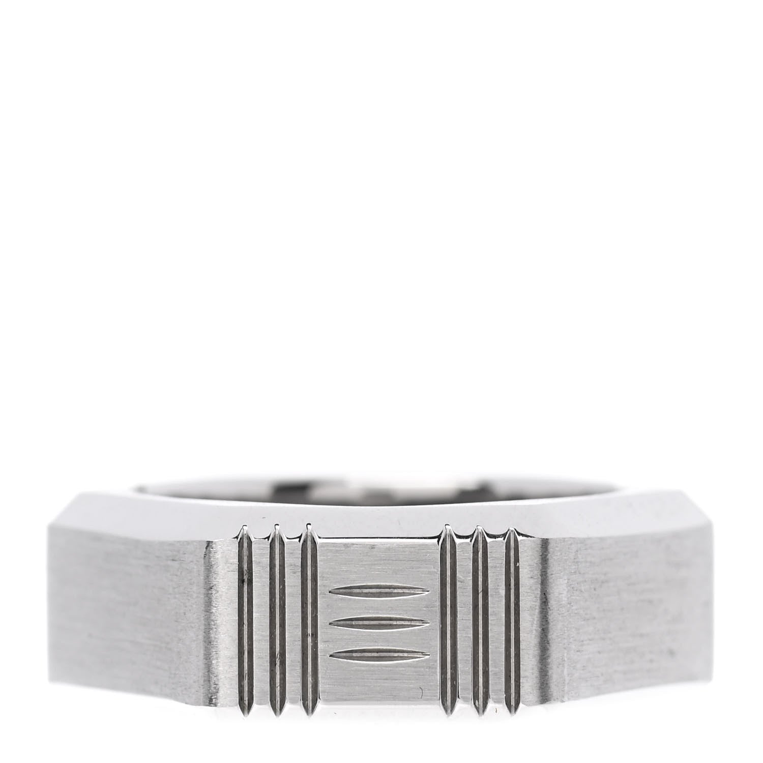 Hermes Stainless Steel Toolbox Ring 60 1 of 5