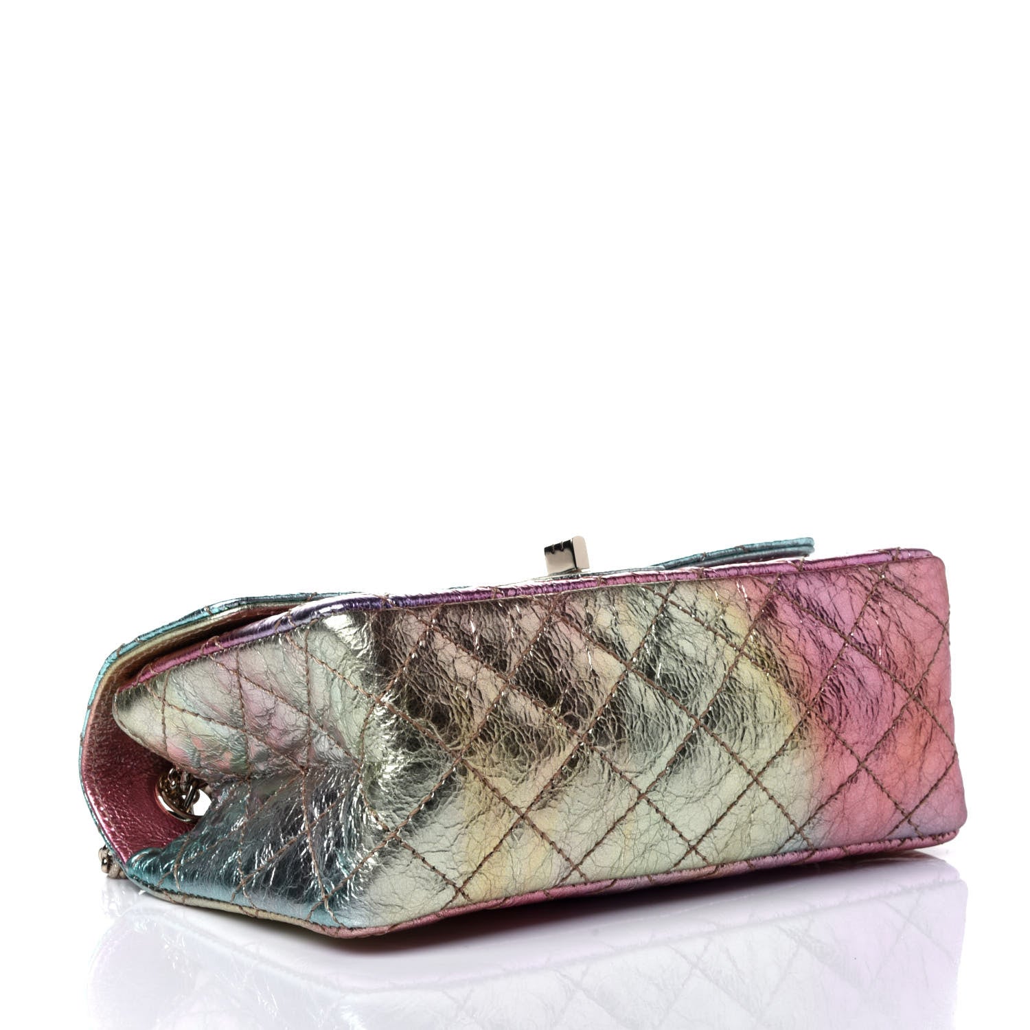 Chanel Metallic Goatskin Quilted Mini 2.55 Reissue Flap Multicolor 3 of 4