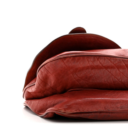 Christian Dior Calfskin Large Gaucho Double Saddle Bag Red 9 of 13