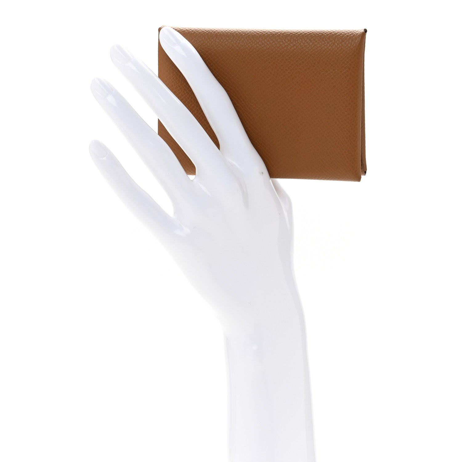 Hermes Epsom Calvi Duo Card Case Gold 2 of 9