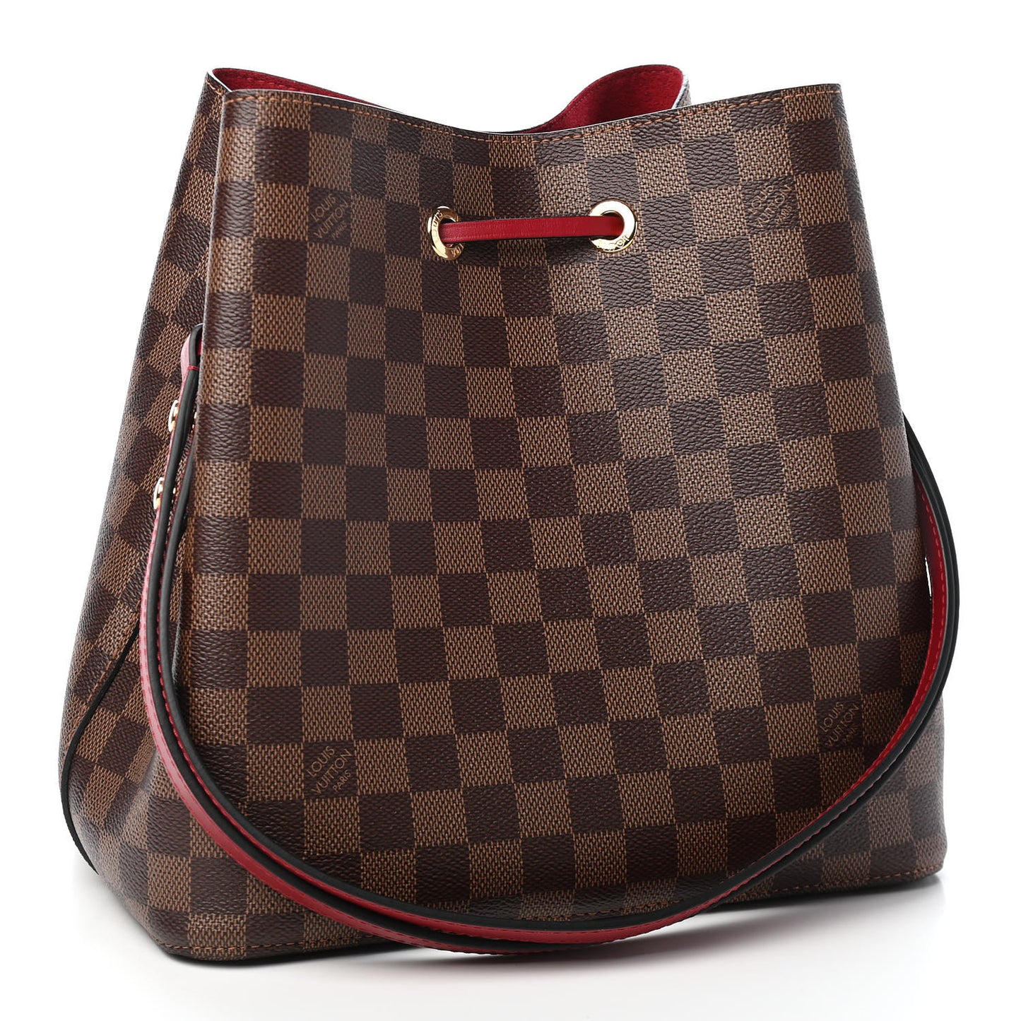 Damier Ebene Neonoe MM Cherry Berry