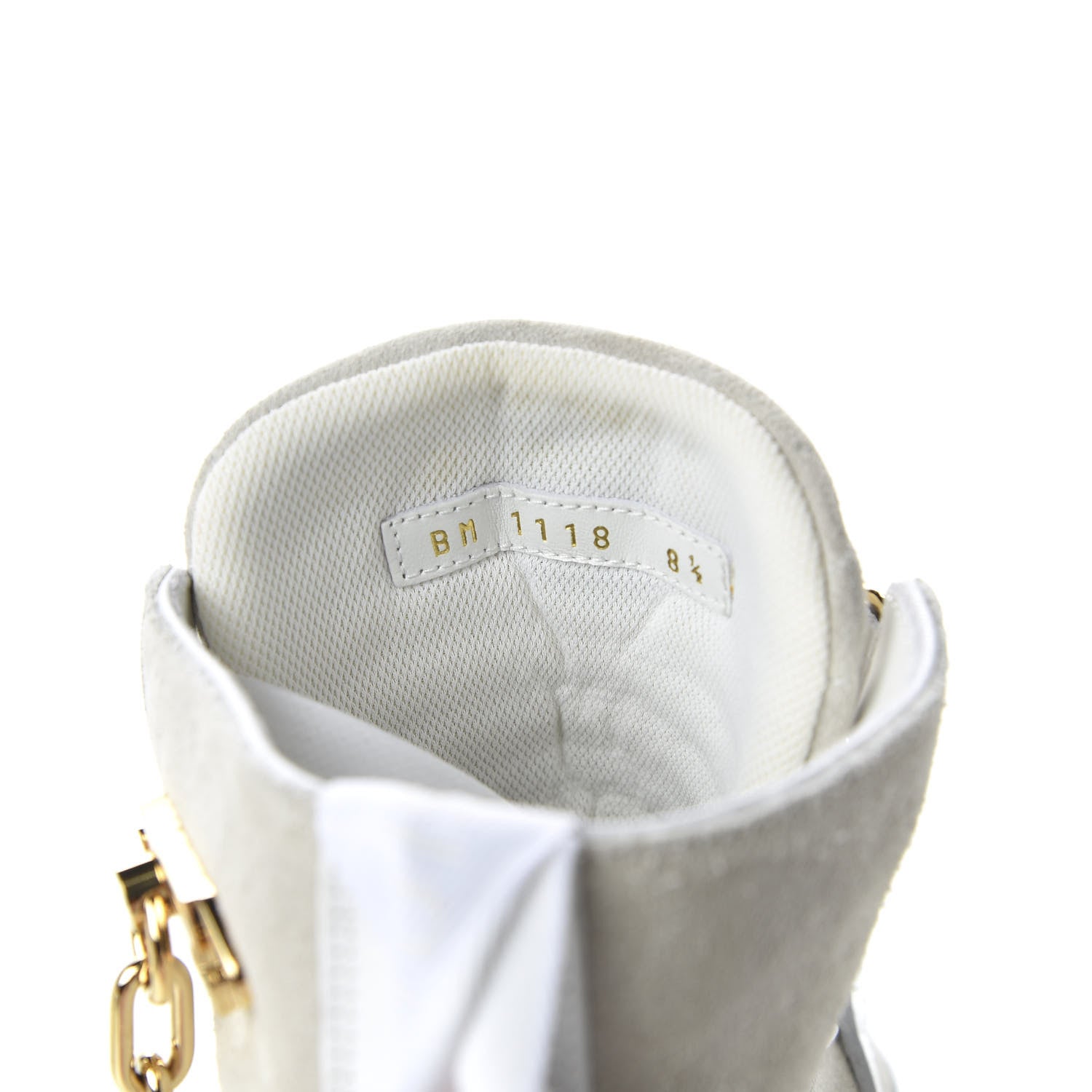 Louis Vuitton Calfskin Suede Mens Creeper Ankle Boots 8.5 White 8 of 8