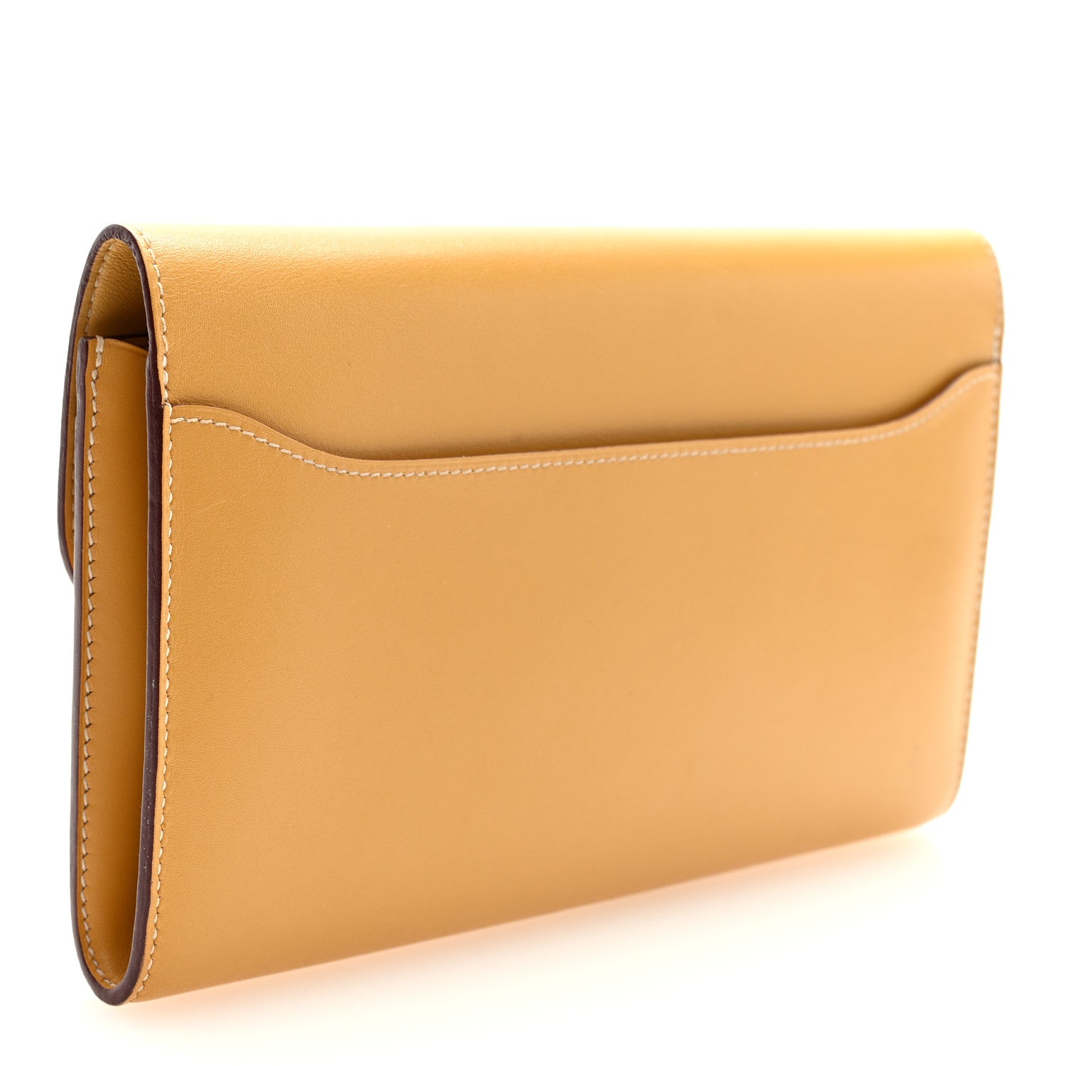 Hermes Tadelakt Lizard Constance Long Wallet Sable Cecil 3 of 7