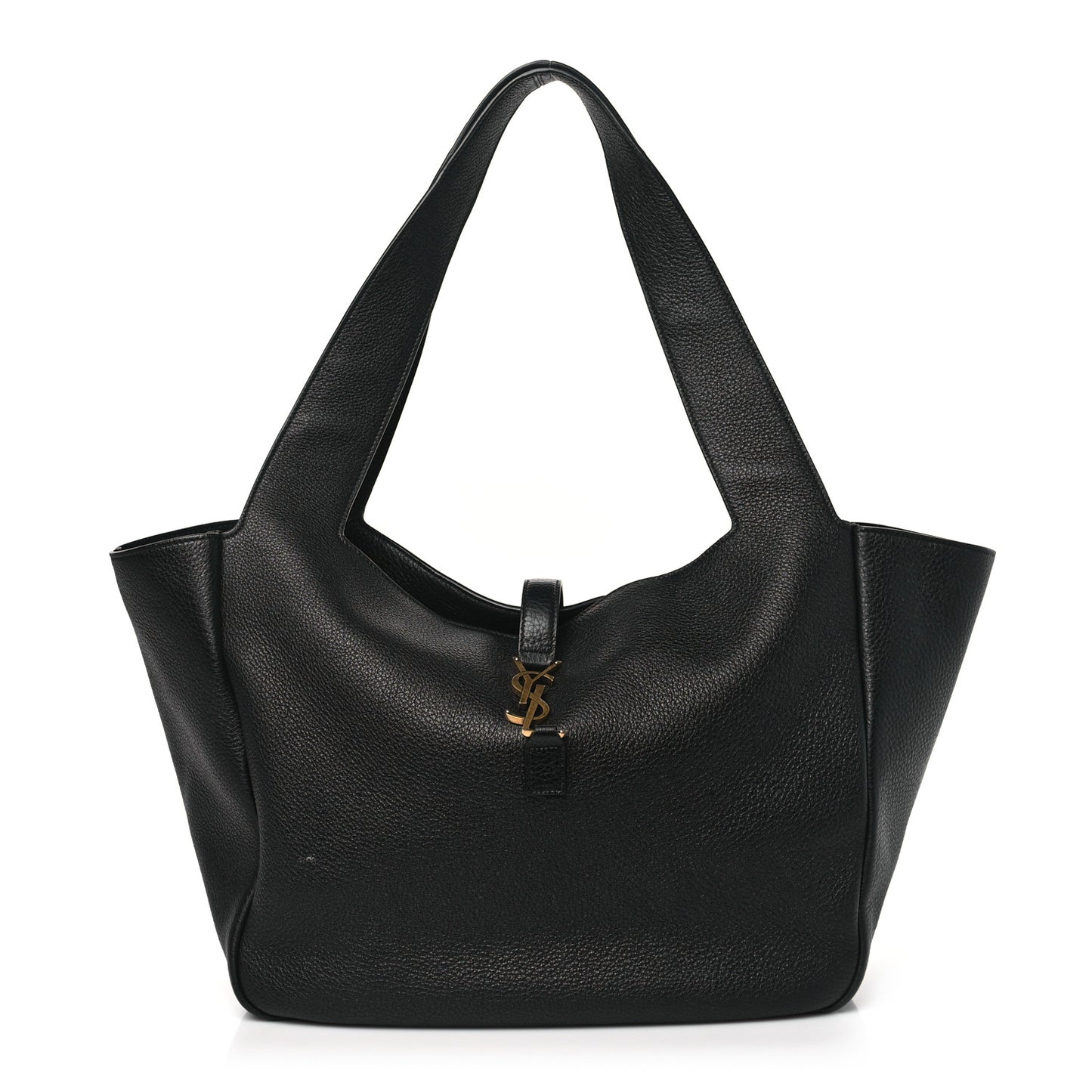 Grained Deerskin Bea Tote Black
