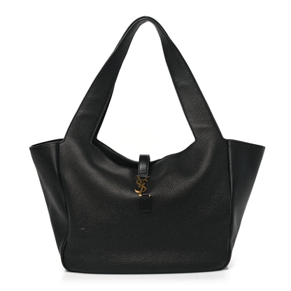 Saint Laurent Grained Deerskin Bea Tote Black 1 of 9