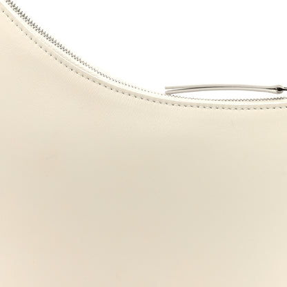 The Row Smooth Calfskin Half Moon Shoulder Bag New Ivory 7 of 9