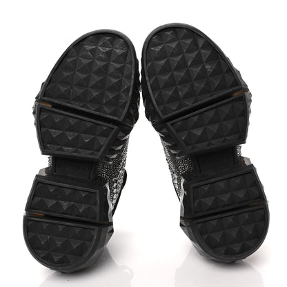 Jimmy Choo Crystal Womens Diamond F Low Top Sneaker 36.5 Black 6 of 8