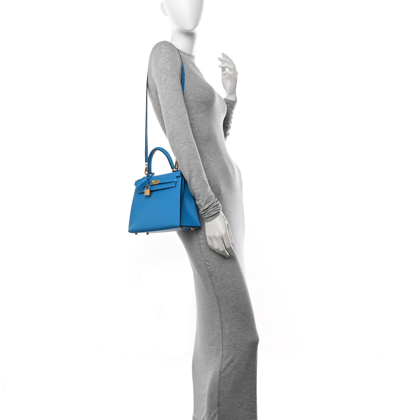 Epsom Kelly Sellier 25 Bleu Frida