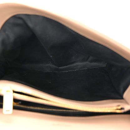 Saint Laurent Calfskin Y Quilted Monogram Medium Loulou Chain Satchel Dark Beige 5 of 12