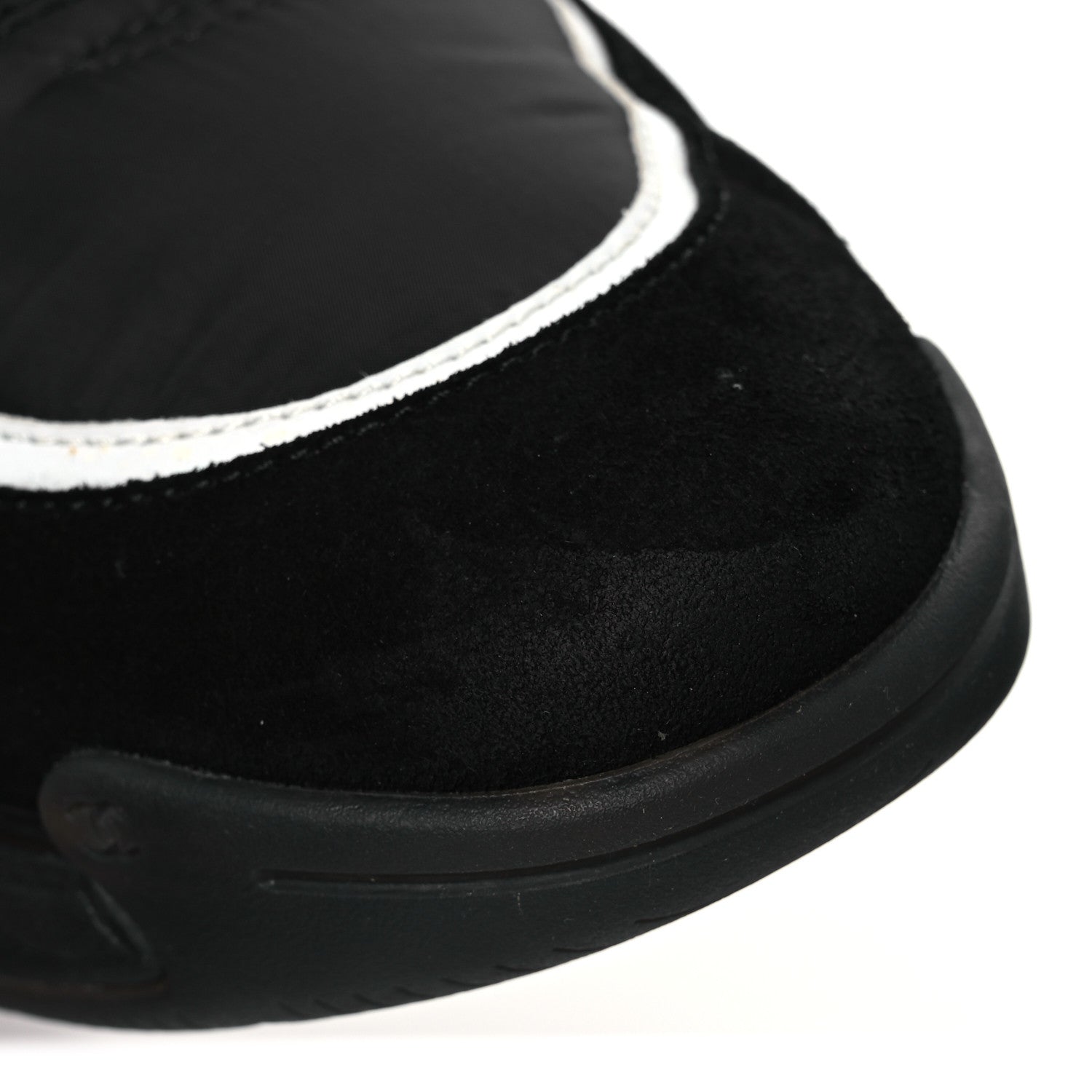 Chanel Fabric Suede Mens CC Sneakers 41 Black 11 of 13