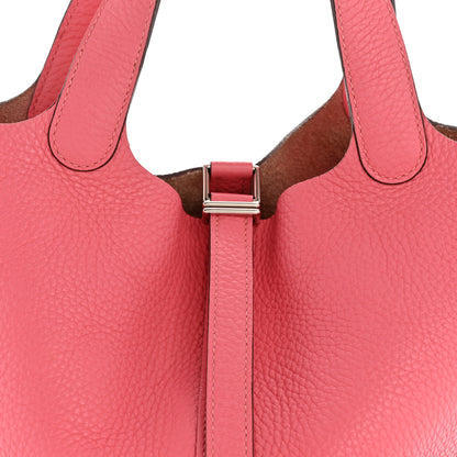 Hermes Taurillon Clemence Picotin Lock 18 PM Rose Azalee 8 of 12