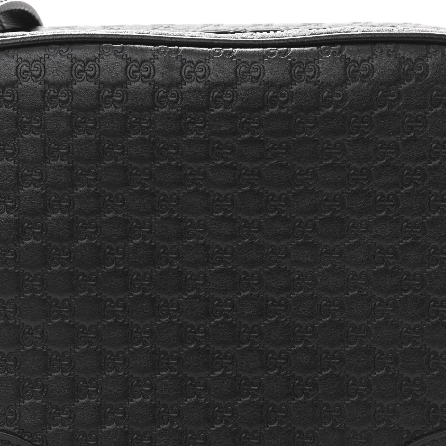 Microguccissima Mini Bree Messenger Bag Black
