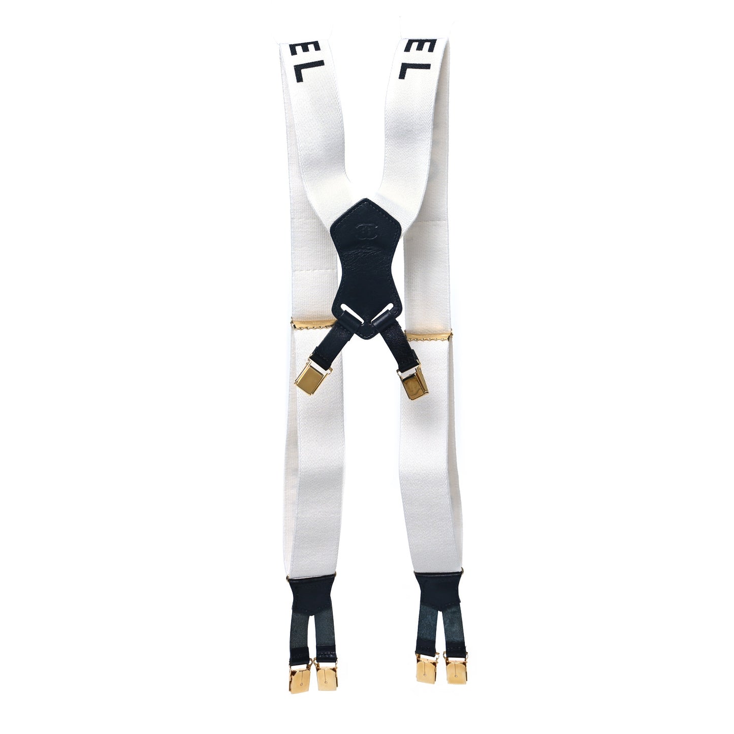 Logo Suspenders White