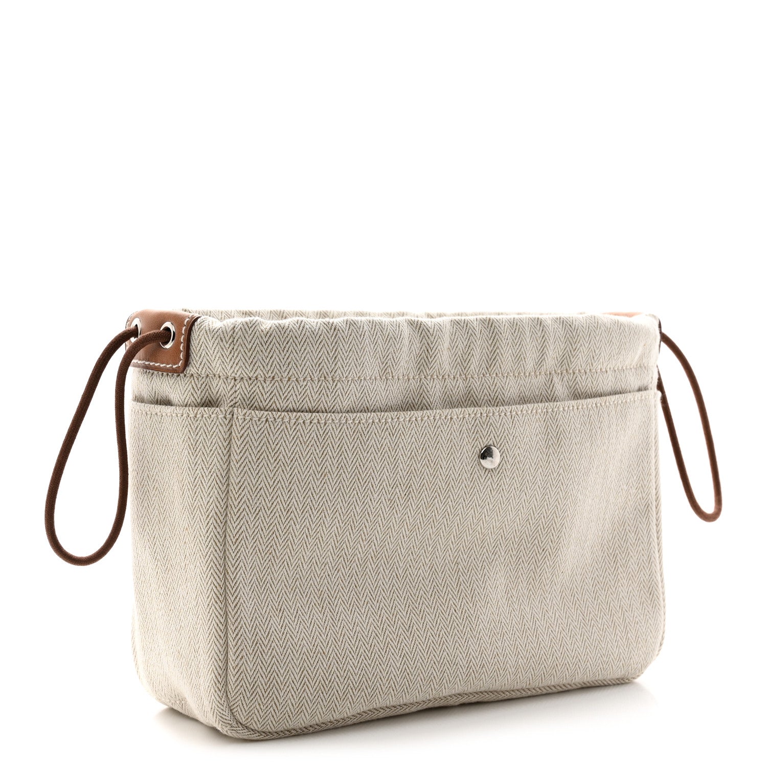 Hermes Canvas Barenia Fourbi 20 PM Pouch Naturel Fauve 3 of 10