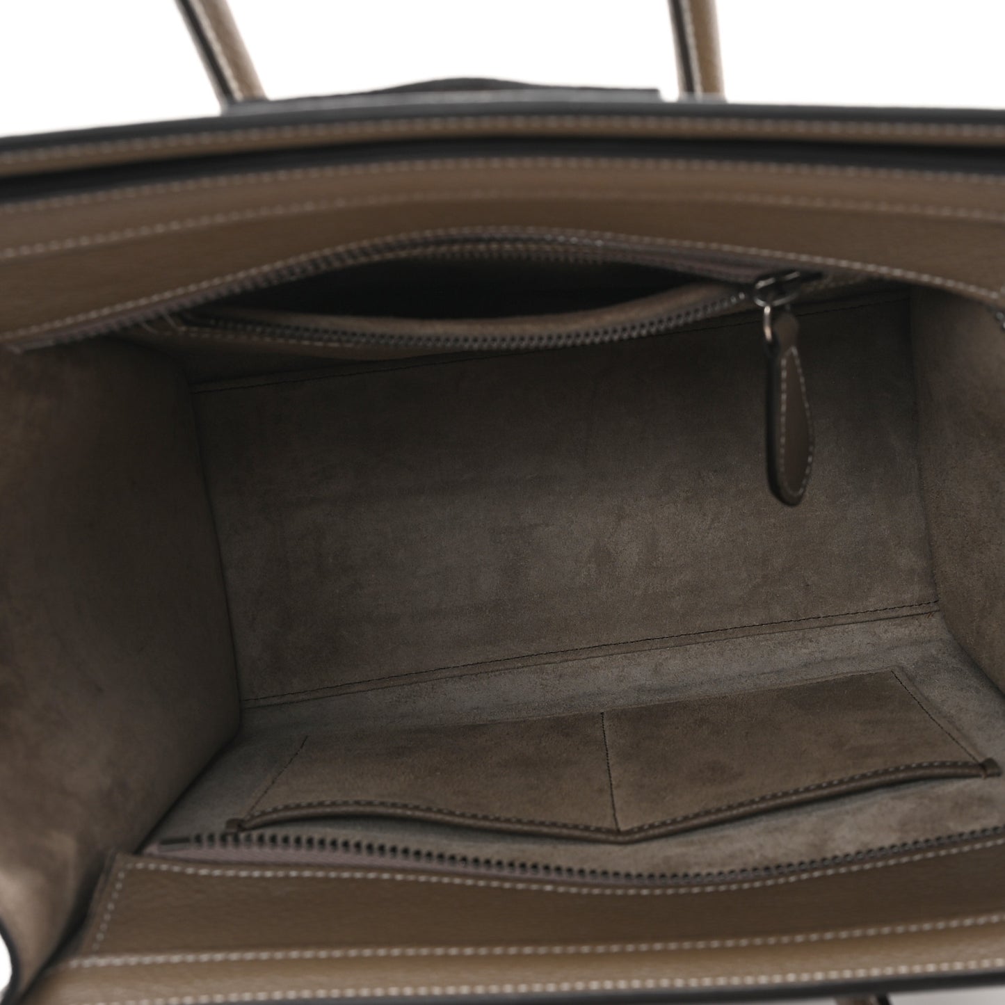 Drummed Calfskin Micro Luggage Souris