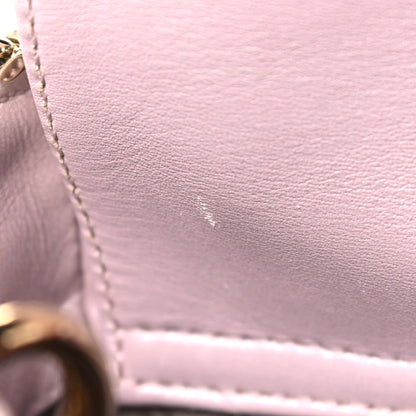 Christian Dior Metallic Lambskin Cannage Mini Lady Dior Lotus 10 of 15