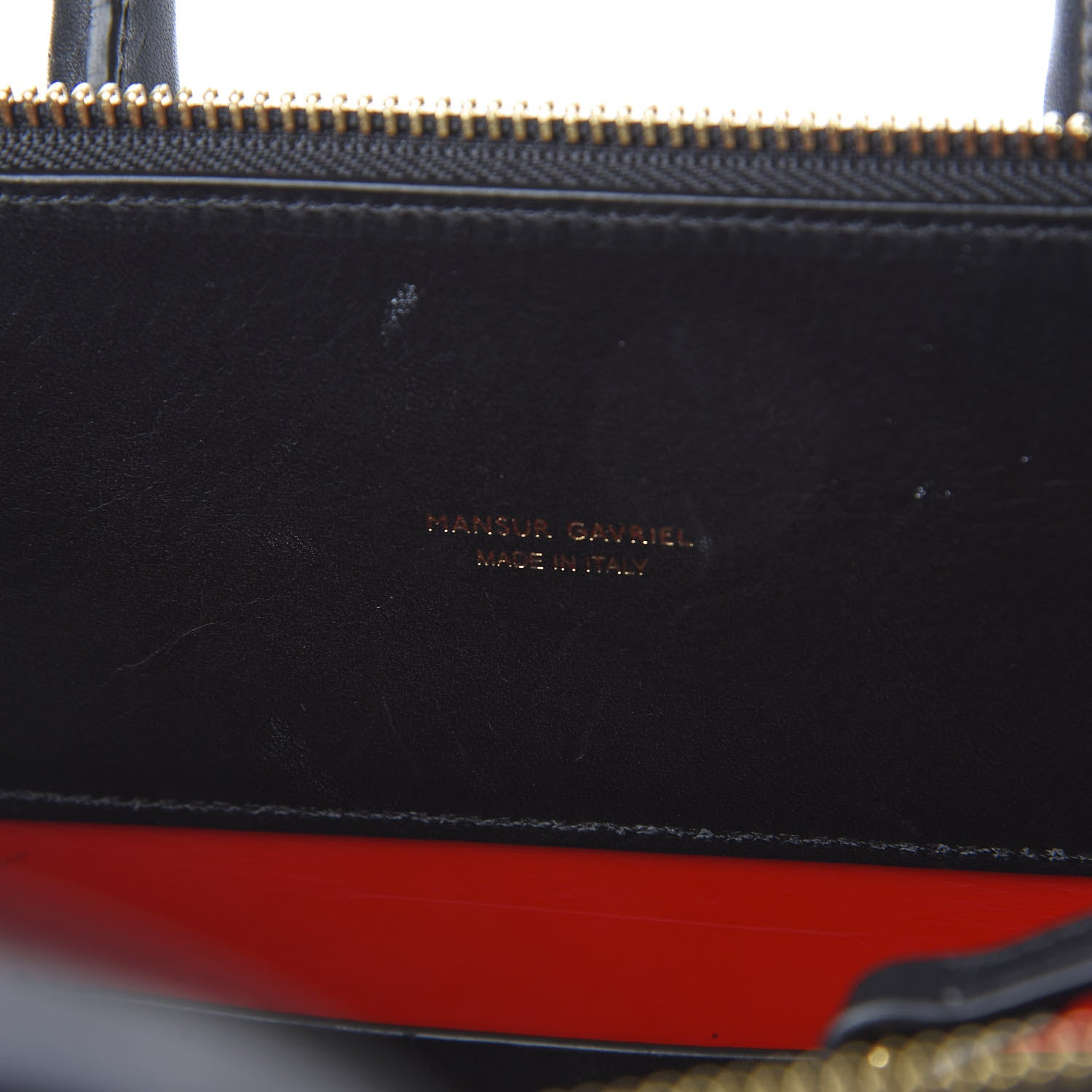 Mansur Gavriel Calfskin Mini Travel Crossbody Bag Black Flamma 8 of 9