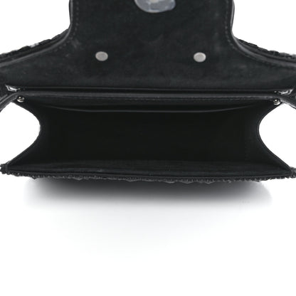 Valentino Garavani Crystal Nappa Monochrome Vlogo Small Loco Shoulder Bag Black 4 of 10