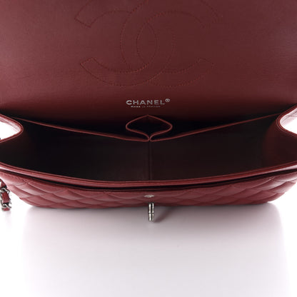 Chanel Lambskin Quilted Jumbo Double Flap Red 5 of 13