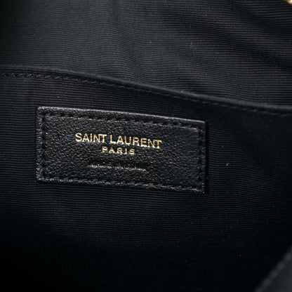 Saint Laurent Calfskin Matelasse Monogram Lou Camera Bag Black 5 of 5