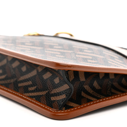 Versace Coated Canvas Medium La Greca Signature Pouch Black Caramel 9 of 12