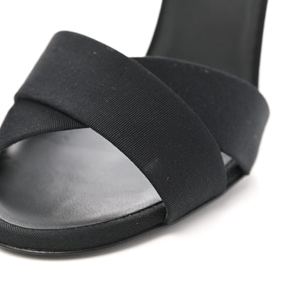 Chanel Grosgrain Pearl Sandals 38.5 Black 9 of 10