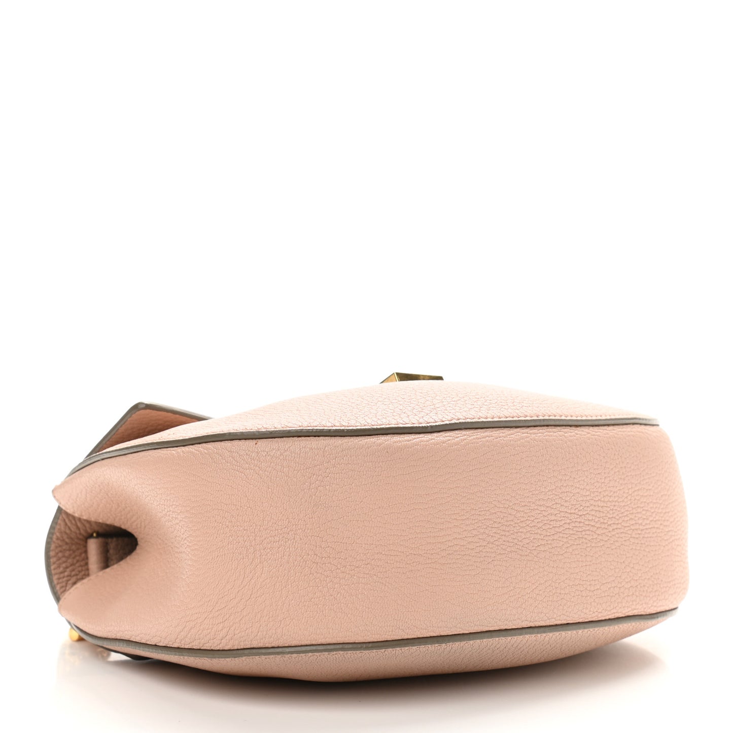 Grained Lambskin Drew Shoulder Bag Cement Pink