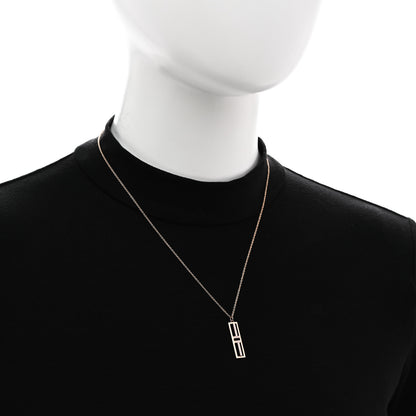 Tiffany 18K Rose Gold Diamond Tiffany T Two Open Vertical Bar Pendant Necklace 2 of 7