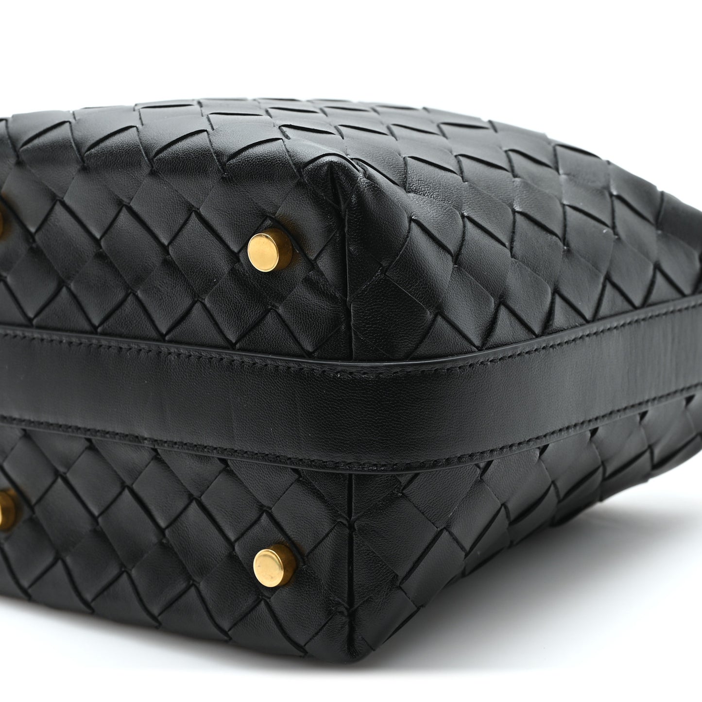 Calfskin Nappa Intrecciato Candy Wallace Black