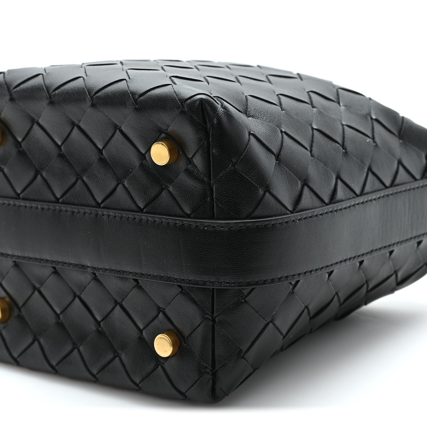 Bottega Veneta Calfskin Nappa Intrecciato Candy Wallace Black 10 of 10