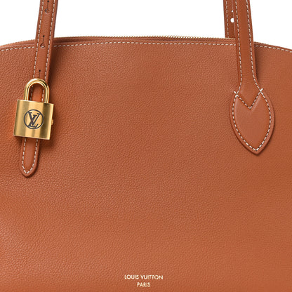 Louis Vuitton Grained Calfskin Low Key Duffle Tote Cognac 7 of 9