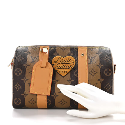 Louis Vuitton X NIGO Reverse Monogram Stripes City Keepall Bandouliere Brown 2 of 10