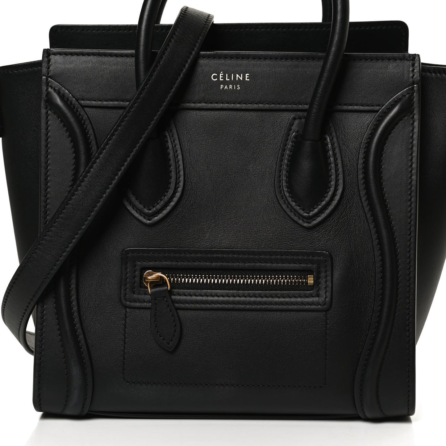 Smooth Calfskin Nano Luggage Black
